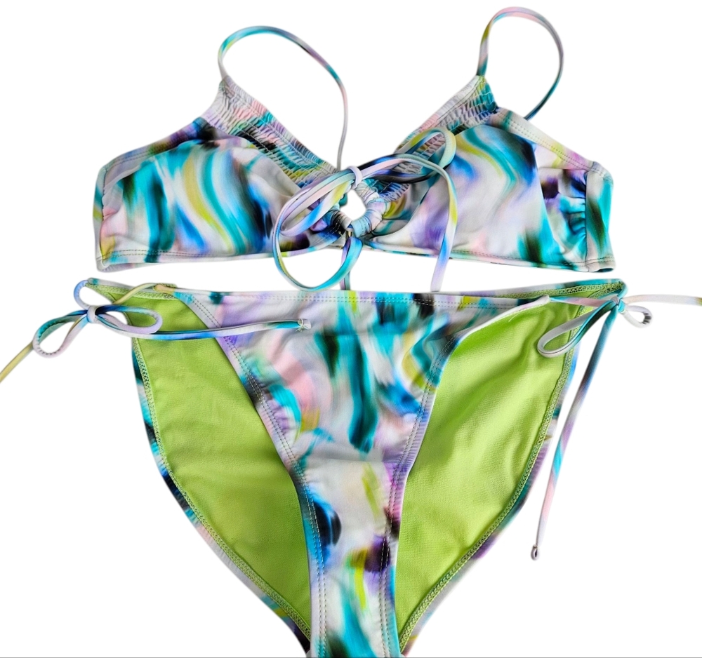 Cali For Nia XL Multicolor Bikini NWT